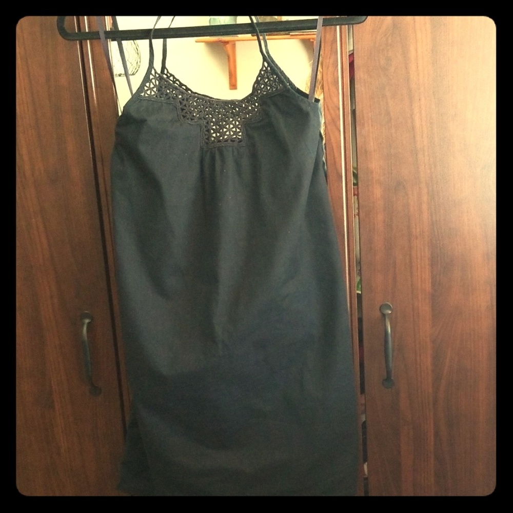 Black halter tie swim suit cover up with pockets❤